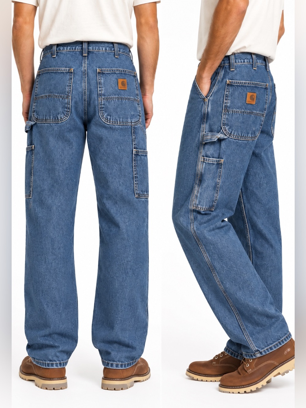 Vintage Carhartt B13 Relaxed Fit Carpenter Jeans – Men’s 34x34 – Made in Mexico